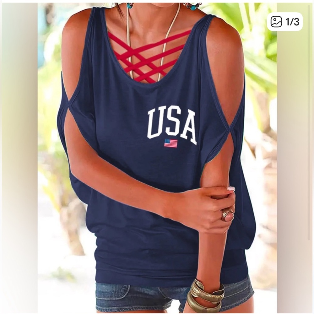 Cold shoulder top